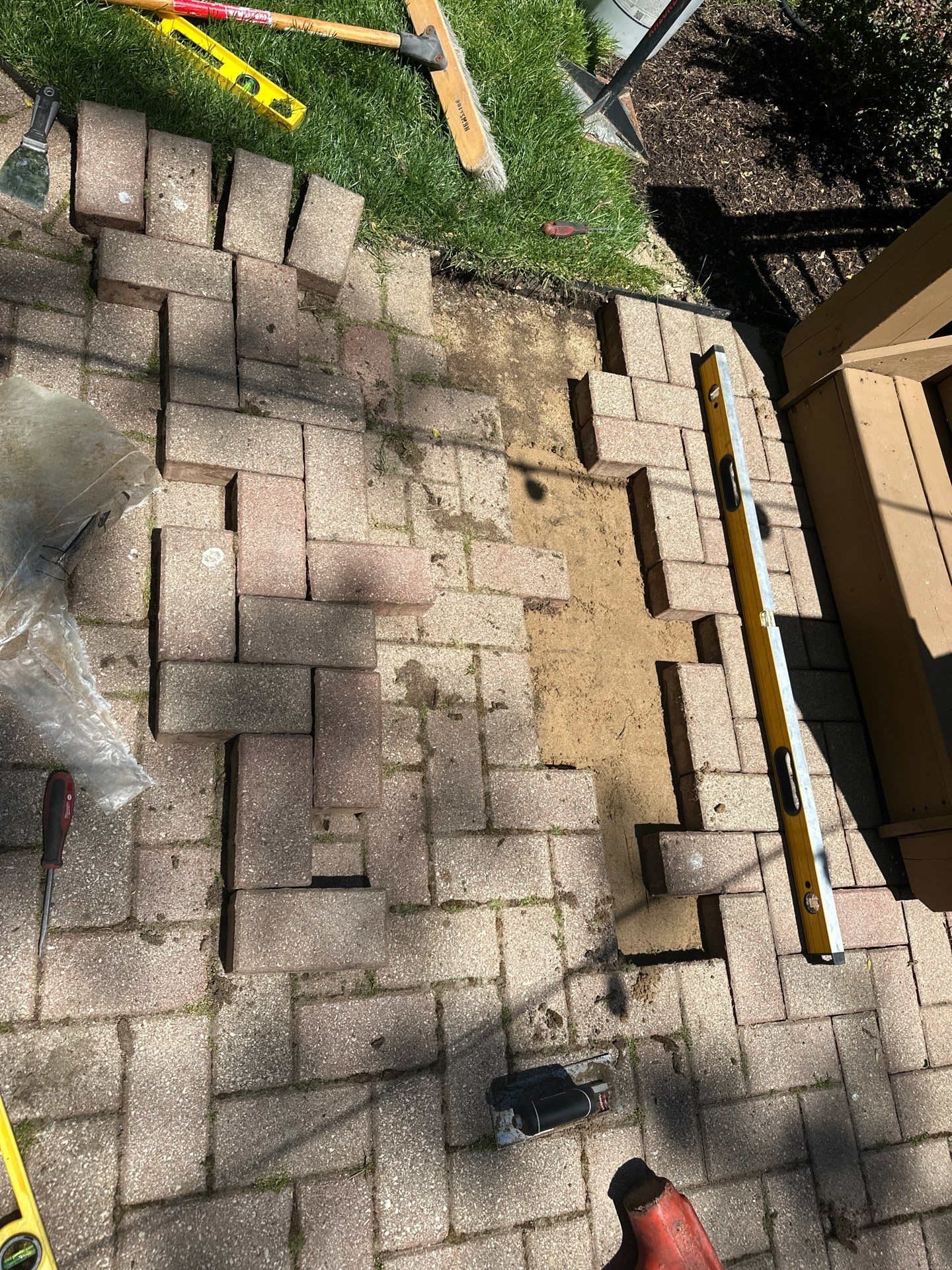 Brick Paver Repair, Cleaning, and Sand Stabilization by Northern Power Washing LLC.