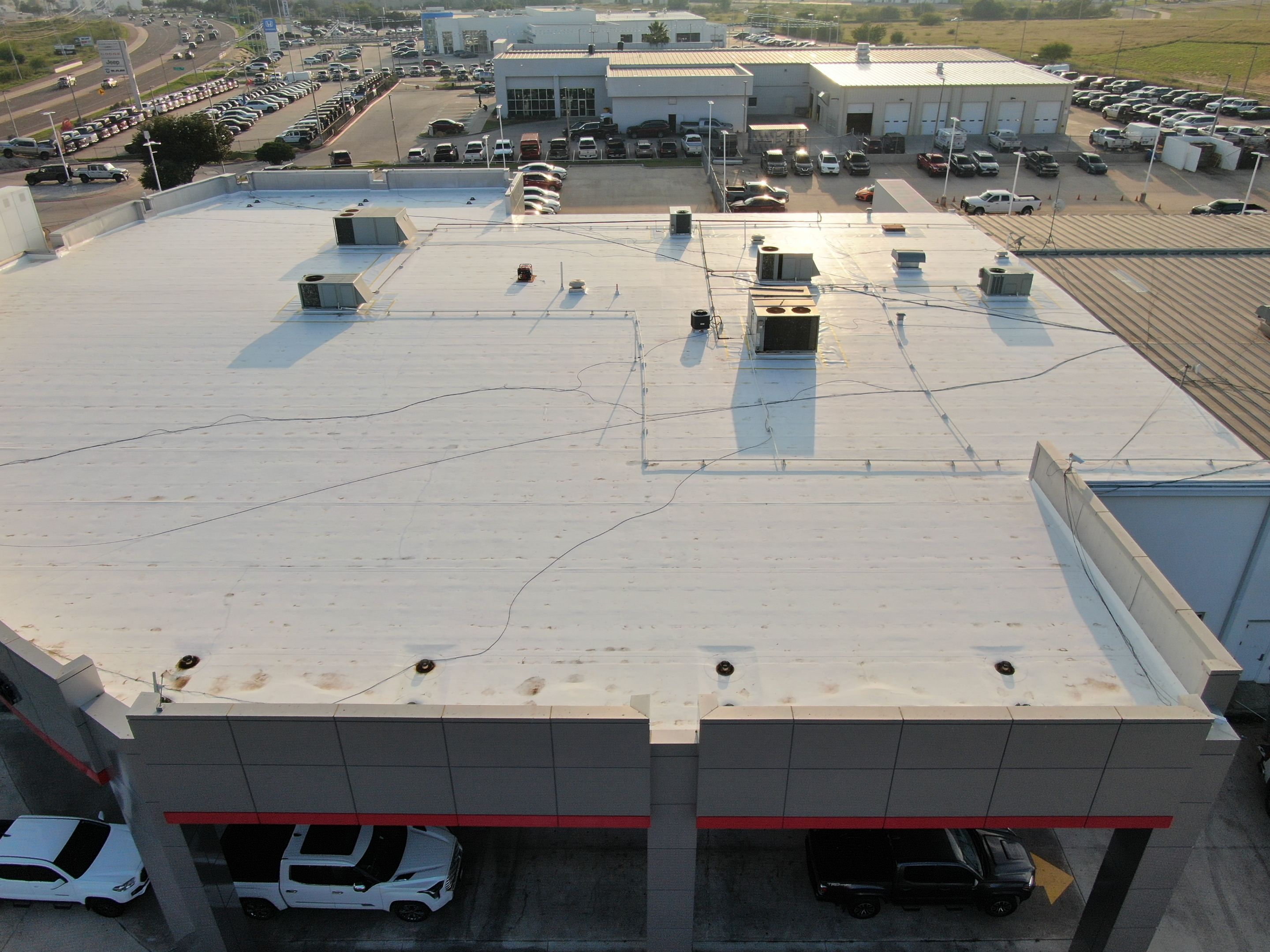 Commercial Roofing Installation using Thermoplastic Polyolefin - GAF  by JM Flores Roofing & Construction, Inc