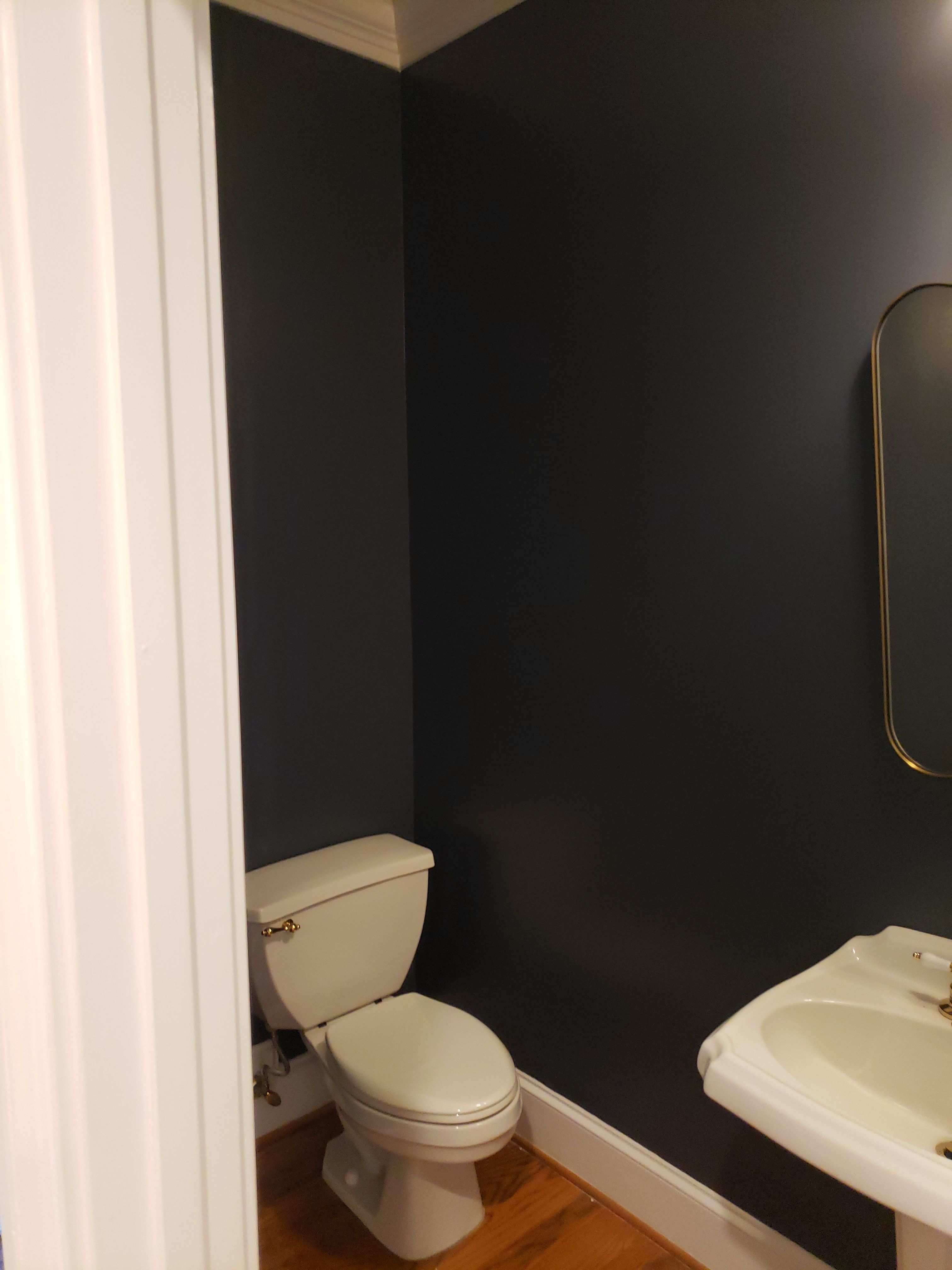 Powder Room Refresh & Lighting Upgrade by A Step Above Handy LLC 