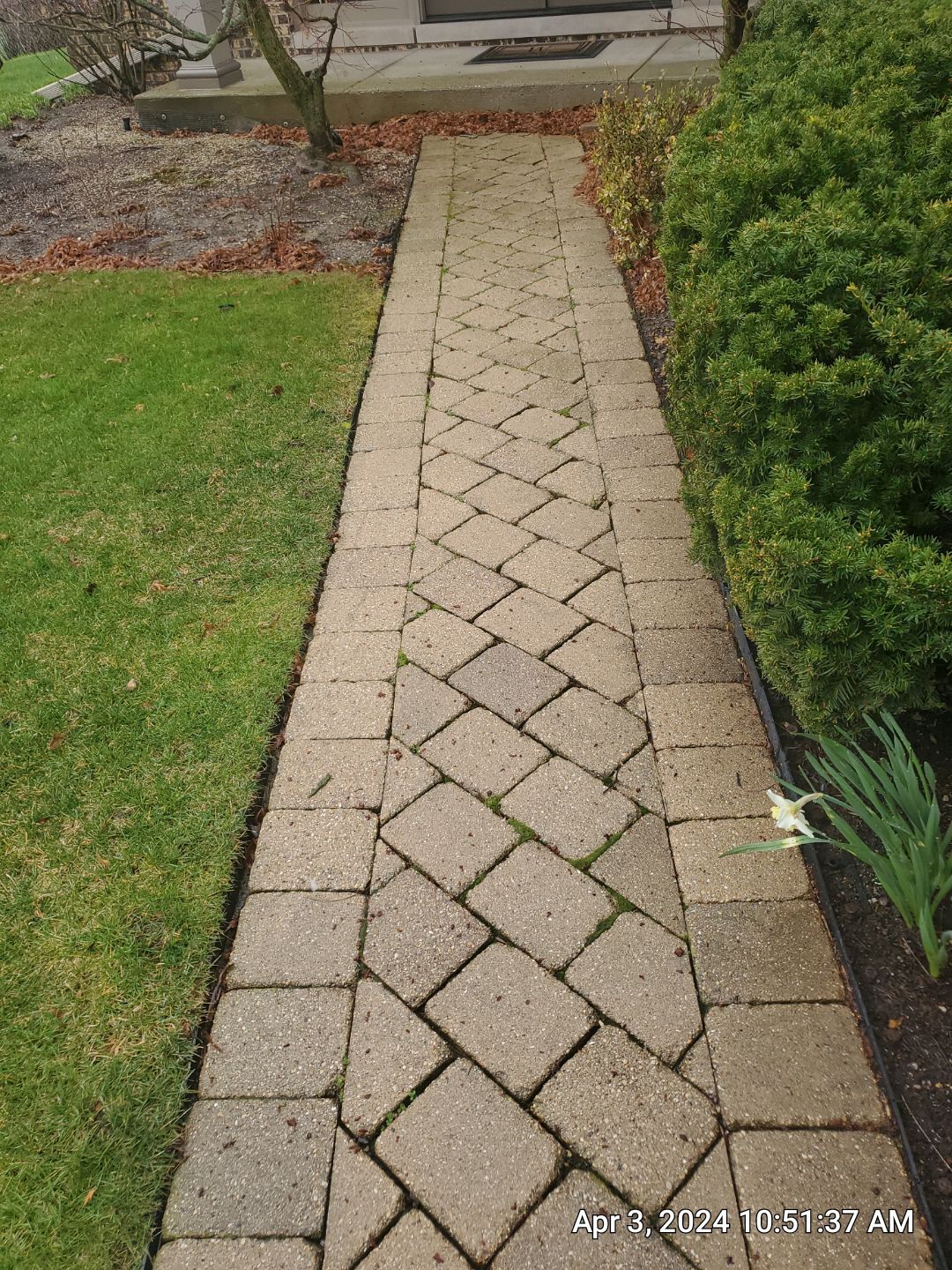 Brick paver clean, sand and seal.  using Surebond SB-1300 by Northern Power Washing LLC.