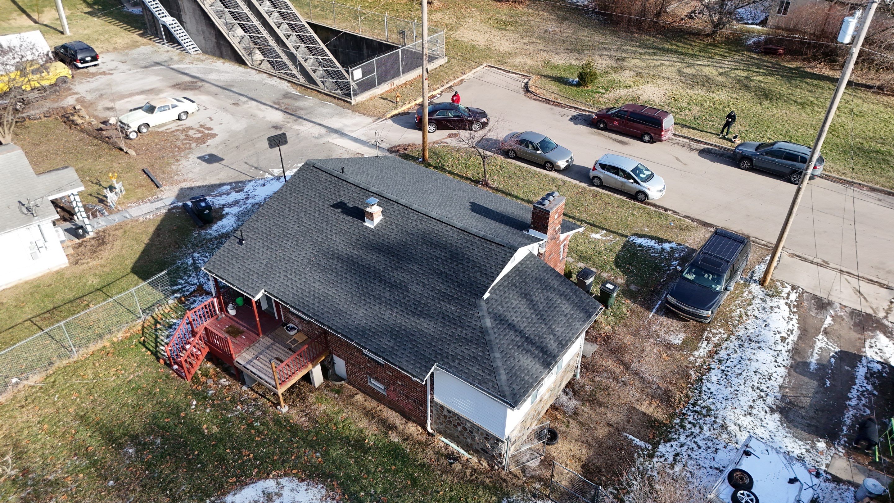 Residential Roofing Installation using GAF Timberline HDZ Charcoal by Nitro Roofing and Construction