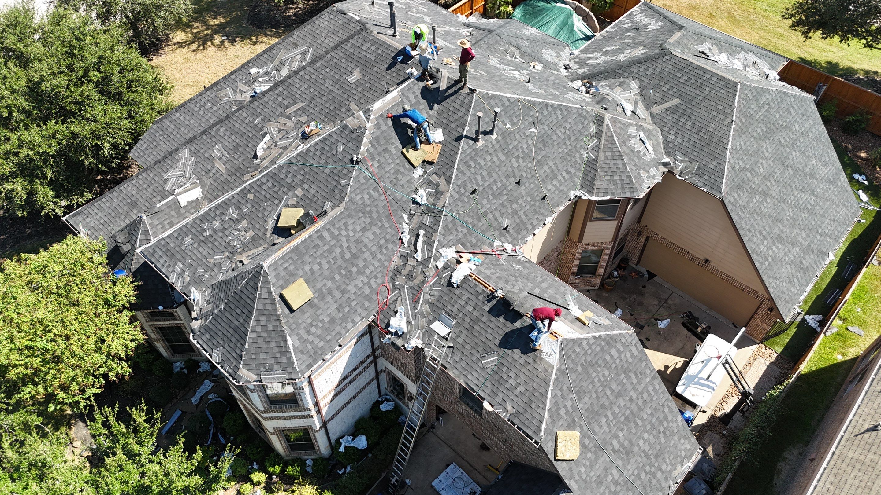 Residential Roofing Installation using IKO Dynasty by Core Four Roofing