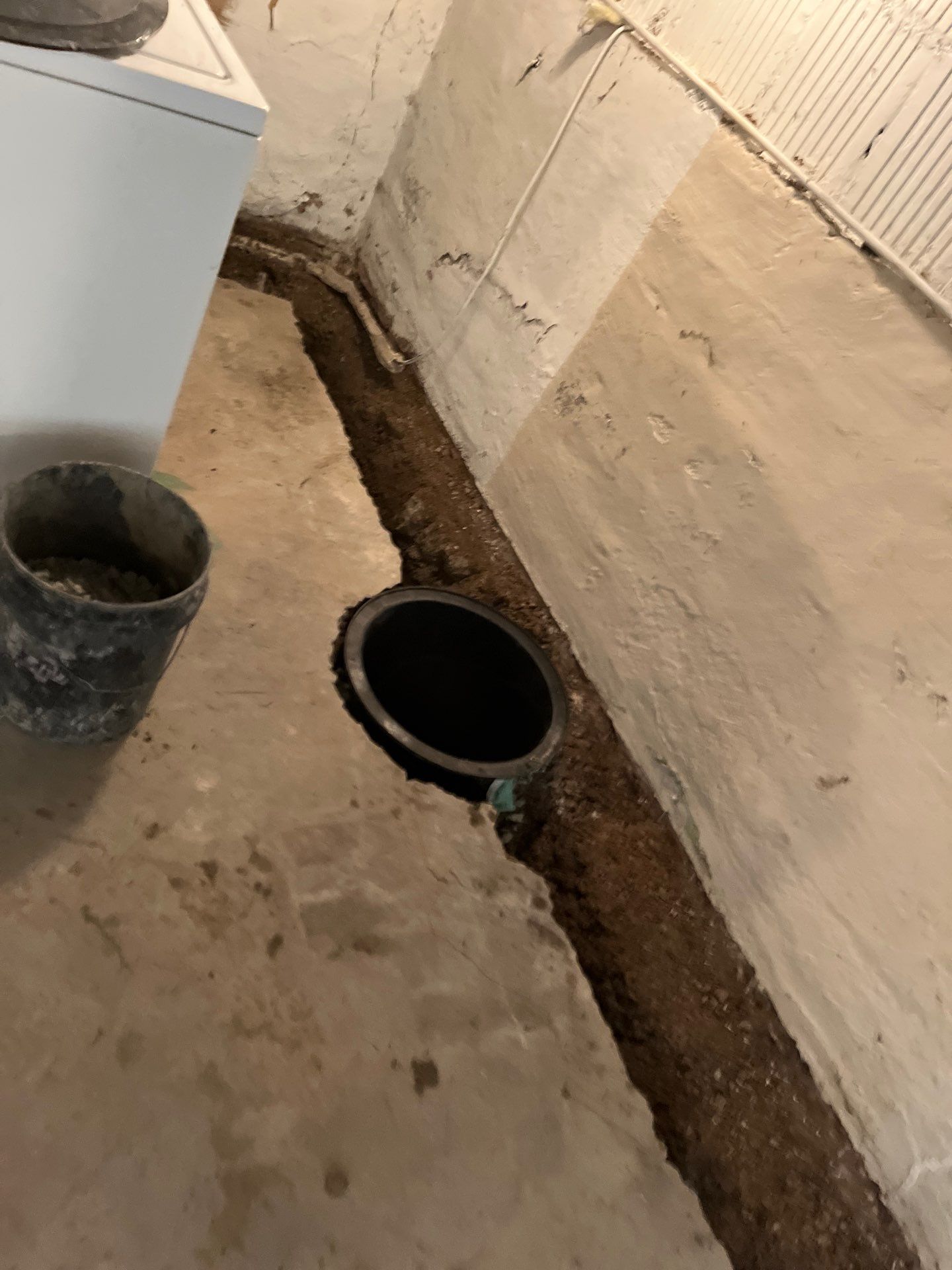 Berwyn- Interior Drain Tile System by Area Wide Waterproofing