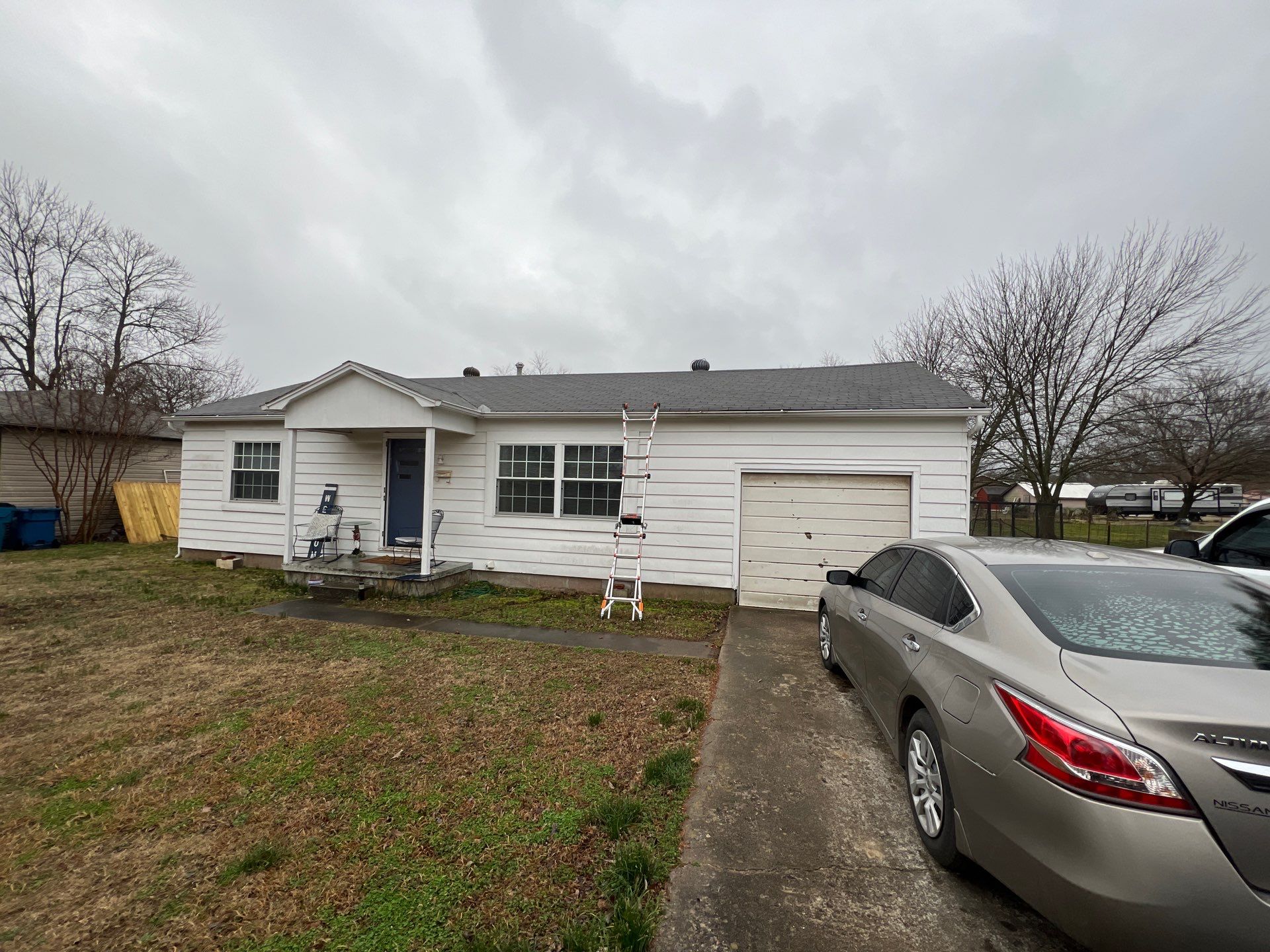 Storm damage restoration project by In & Out Construction & Remodeling, LLC