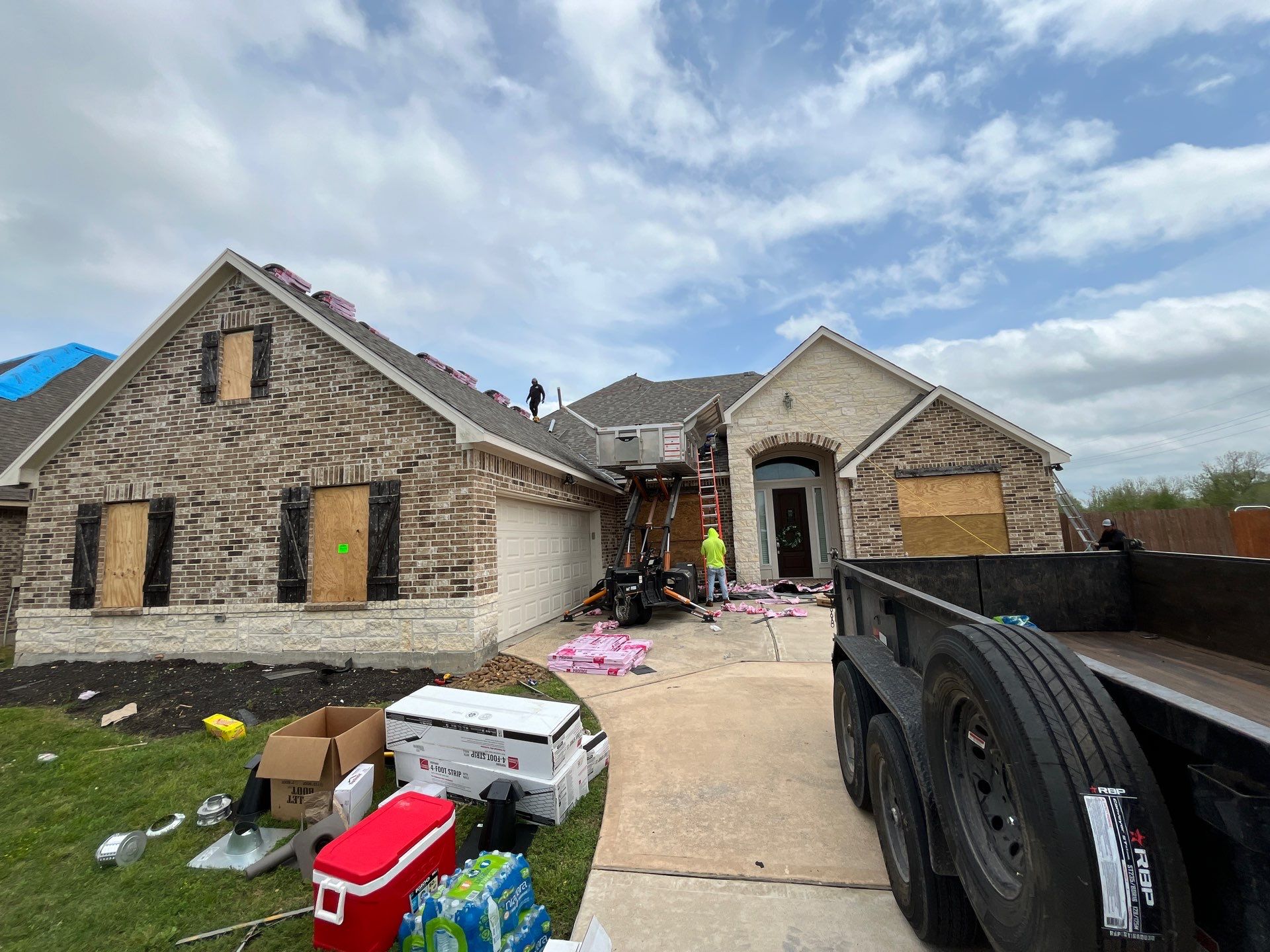 Hail Damage using Owen's Corning Duration (Lifetime) Shingles by Roof Repair Company