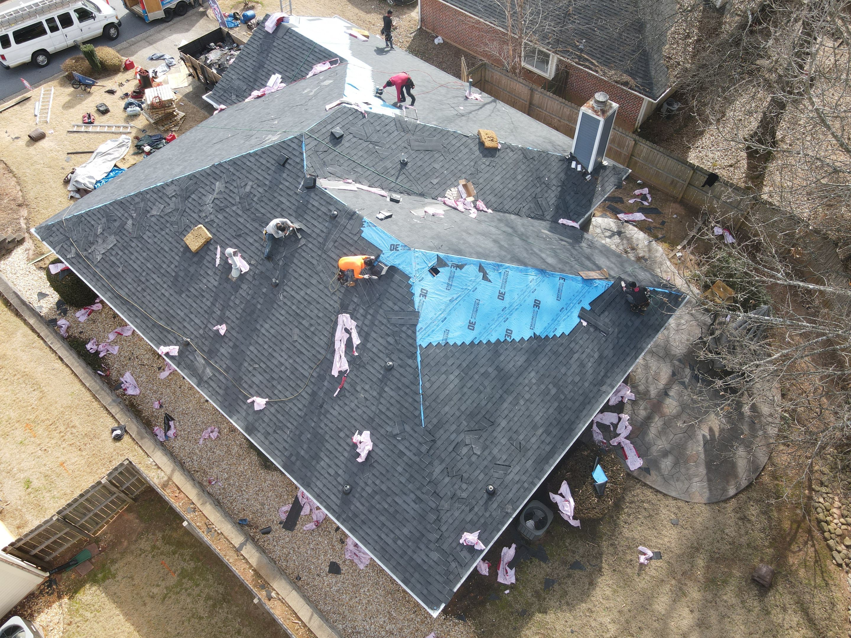 Residential Roofing Installation using Owens Corning by Inspector Roofing and Restoration