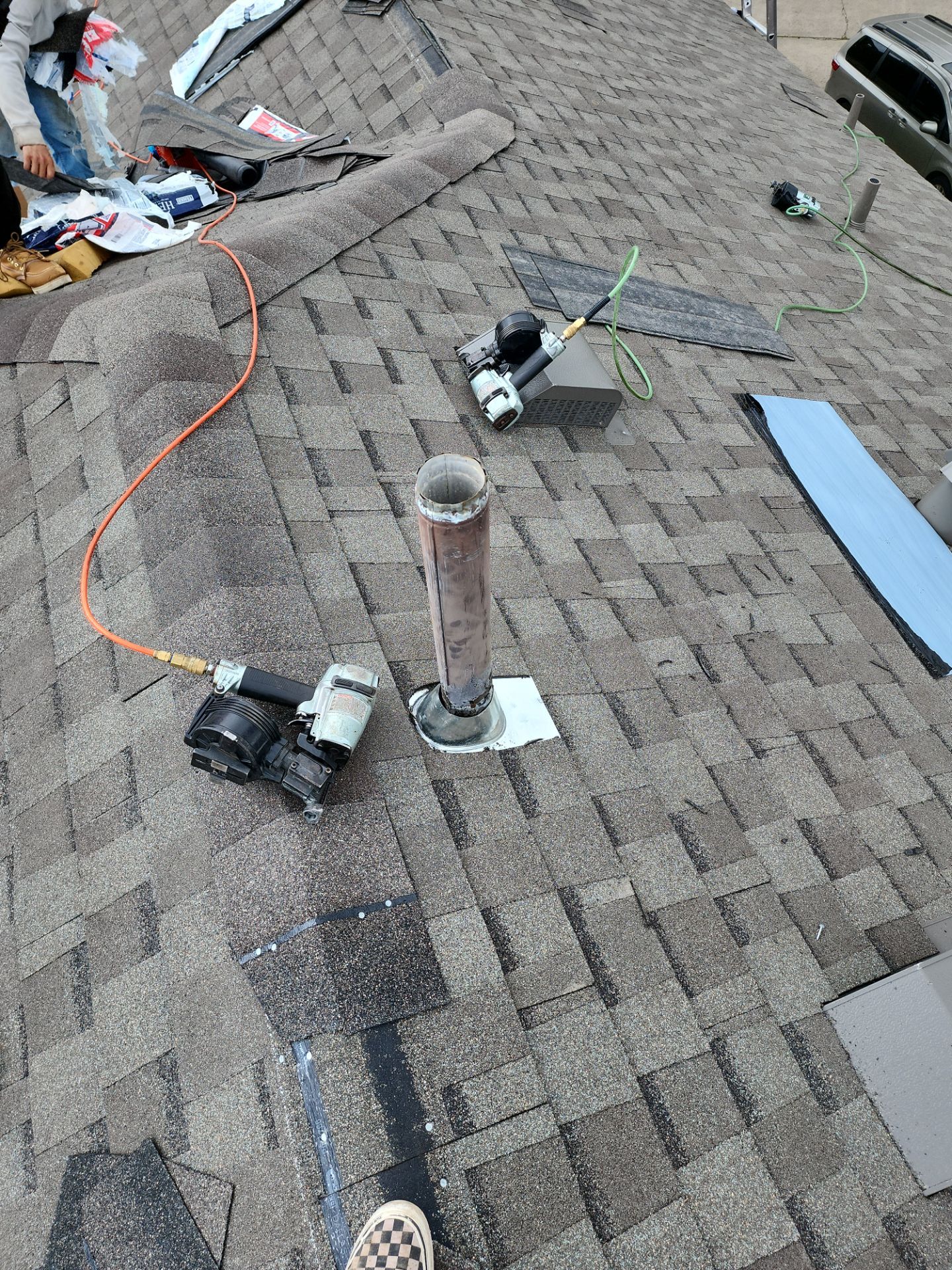 Residential Roofing Installation using Owen's Corning Duration (Lifetime) Shingles by Roof Repair Company