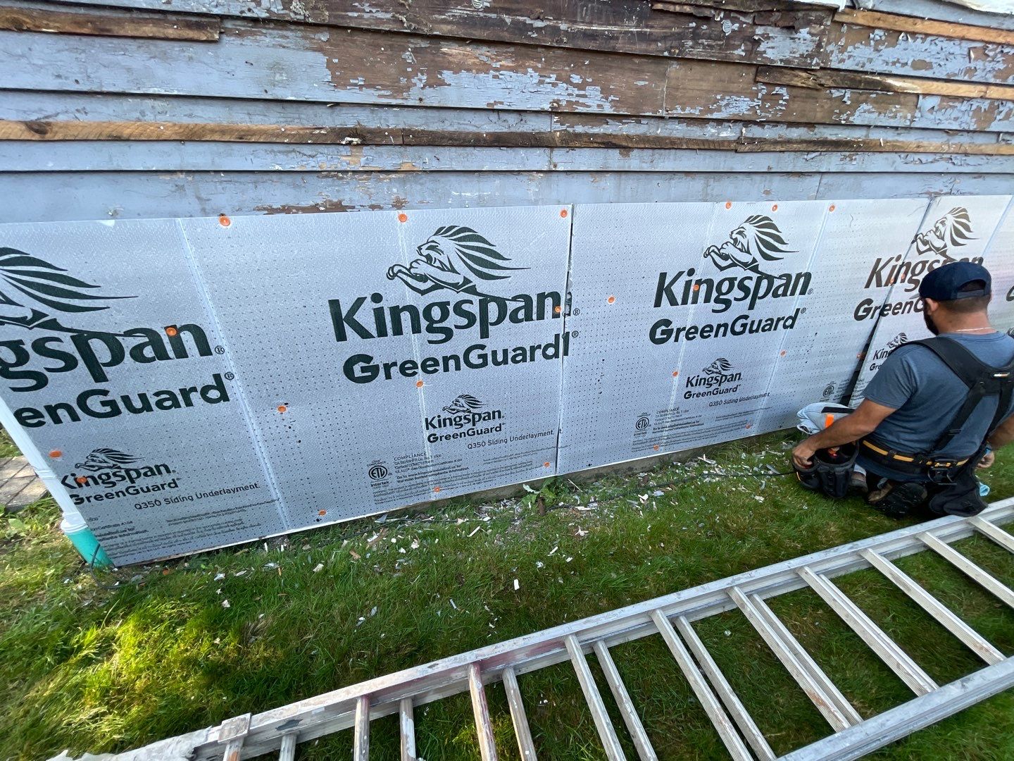 Siding Installation using Alside Charter Oak Siding  by Pro Home Services Inc