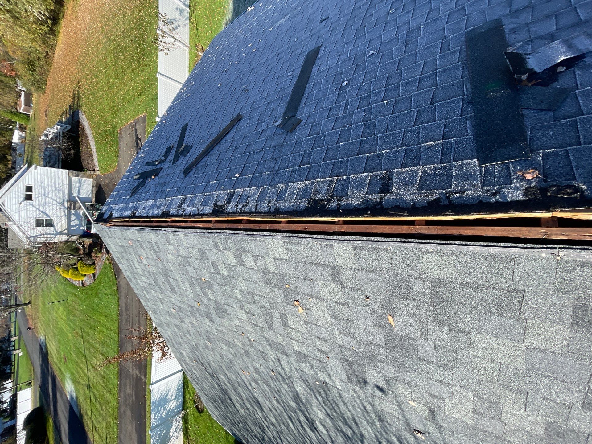 Residential Roofing Installation using Owens Corning TruDefinition Estate Gray by A Plus Exterior