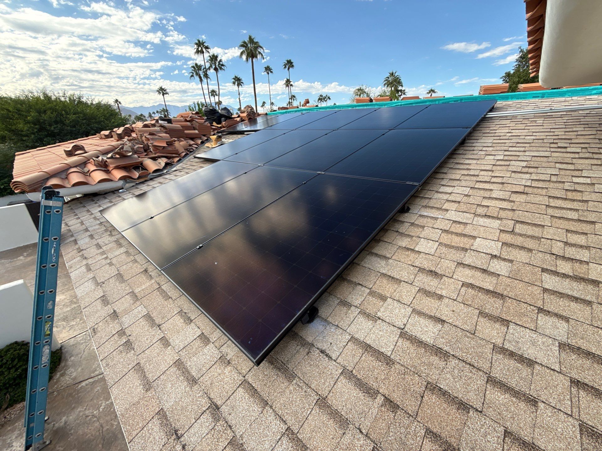Clay Tile Strip in Indian Wells by Goat Solar Inc.