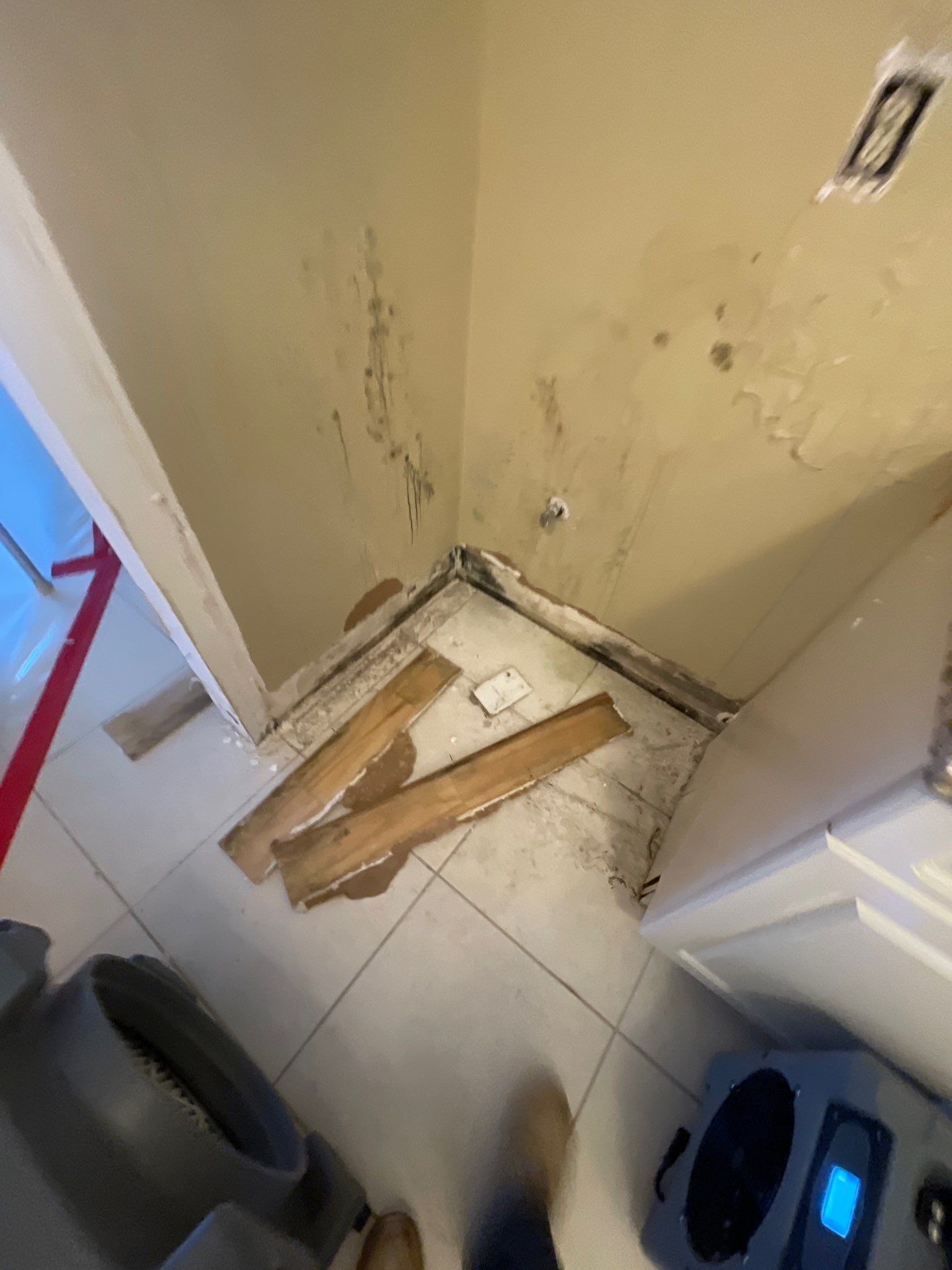 Mold remediation and rebuild of kitchen and living areas by Bay Coast Restoration 