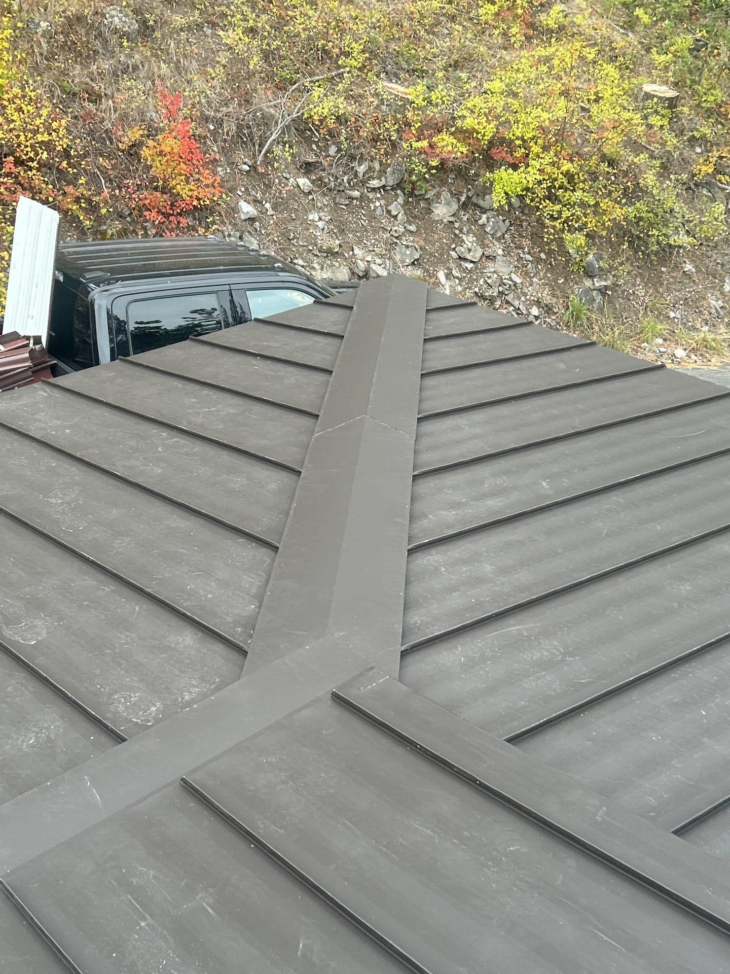 CMG ULG Mechanical Lock Standing Seam - Dark Bronze  by Montana Roofing Solutions