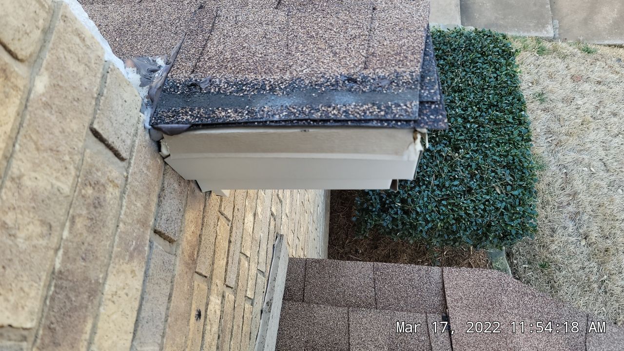 Leak Repair over Master Bedroom and Bathroom by Tex-Line Roofing
