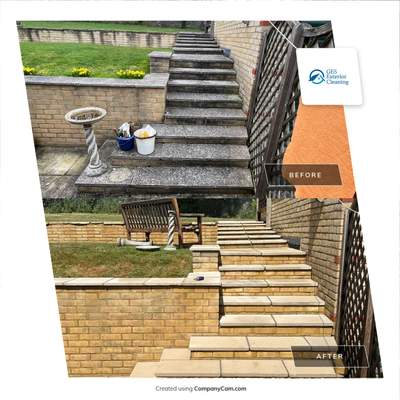 Patio and Render Clean using Honda 21lt High Pressure Machine