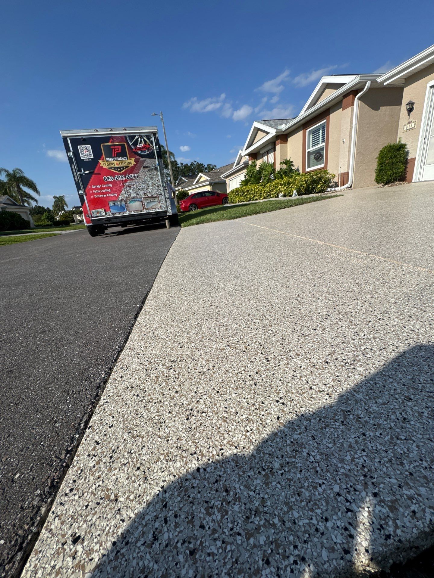 Sun City Center Driveway Coating by Performance Floors & Coating