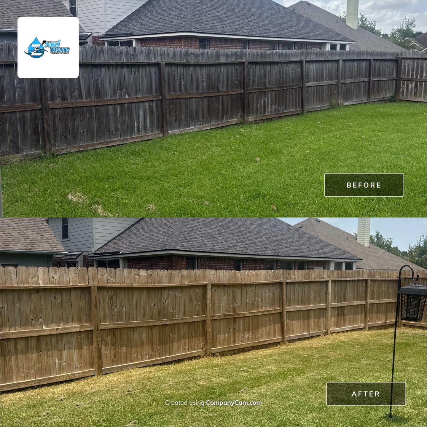 Comprehensive Fence Restoration and Concrete Surface Cleaning in Stafford by Zeal Power Washing