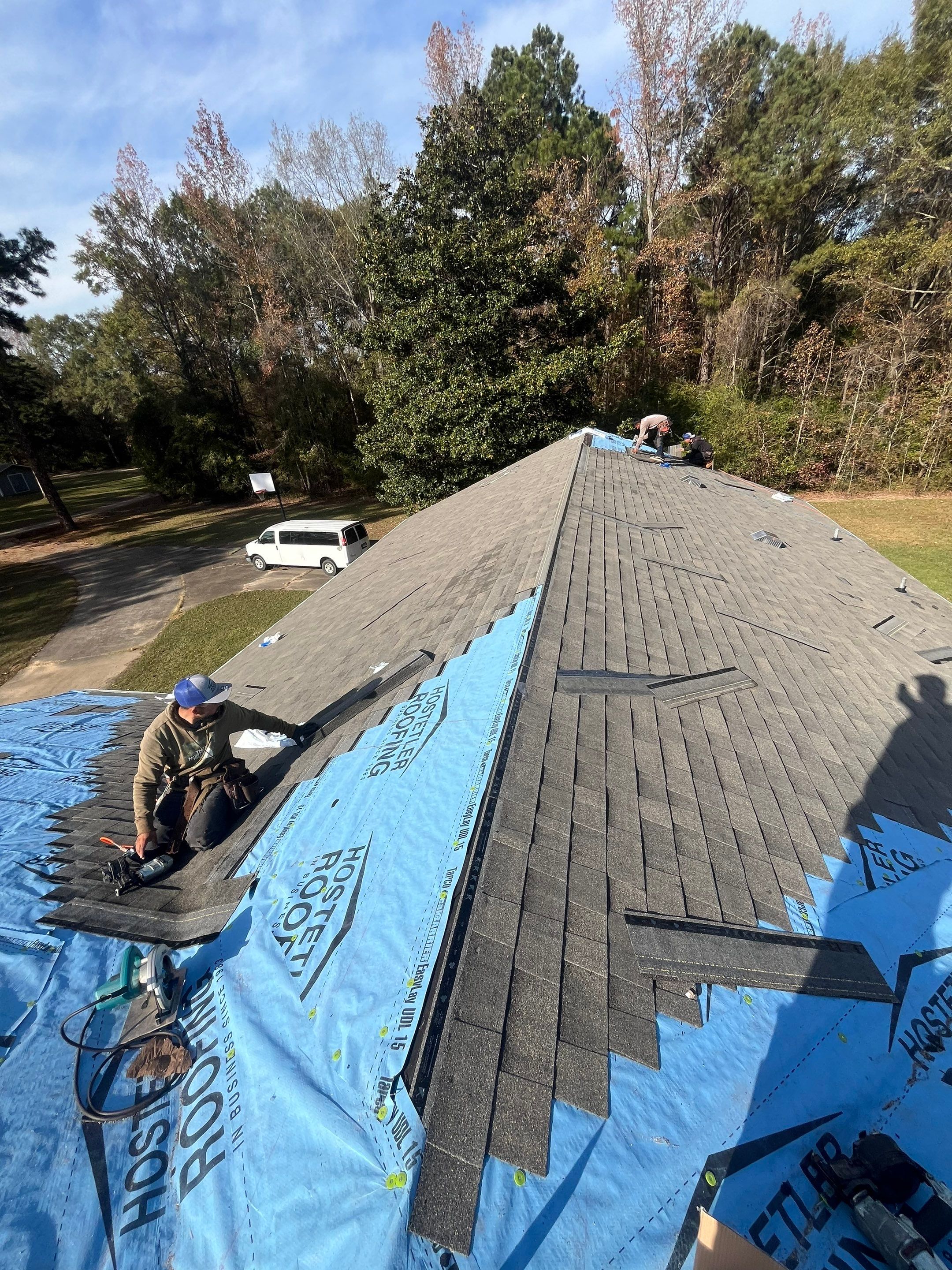 Residential Roofing Repair using Malarkey Vista: Weathered Wood  by Hostetler Roofing