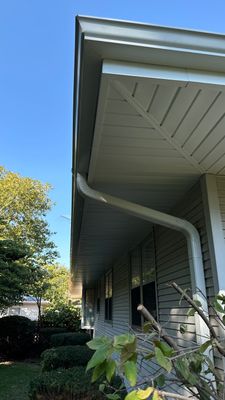 Turtle Shell gutter protection installation in Morris, IL 60450, photograph 50