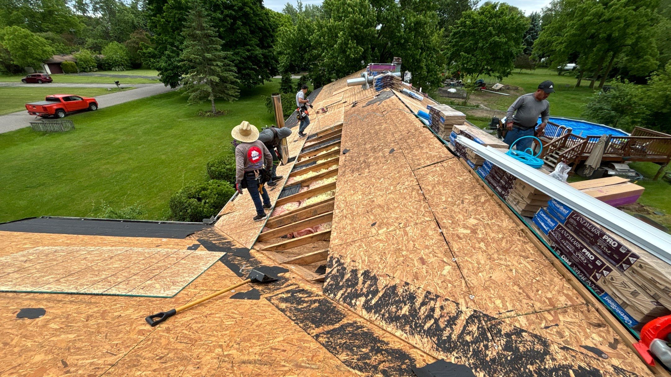 Roof Replacement using CertainTeed Landmark Pro by 180 Contractors