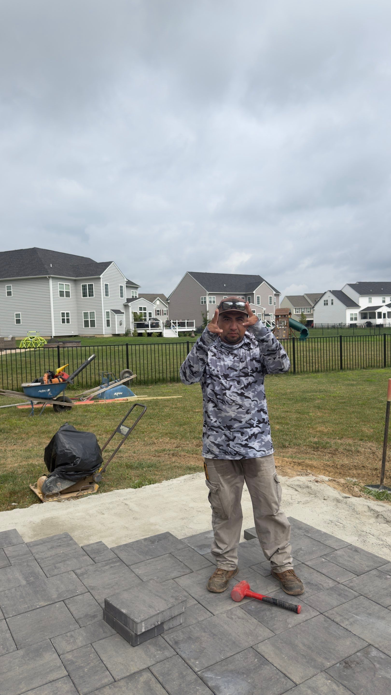 🏡 BELGARD PAVER PATIO WITH DECK STEPS IN MIDDLETOWN, DELAWARE 🔥🧱✨ by Studio G Indoor Spaces & Outdoor Living