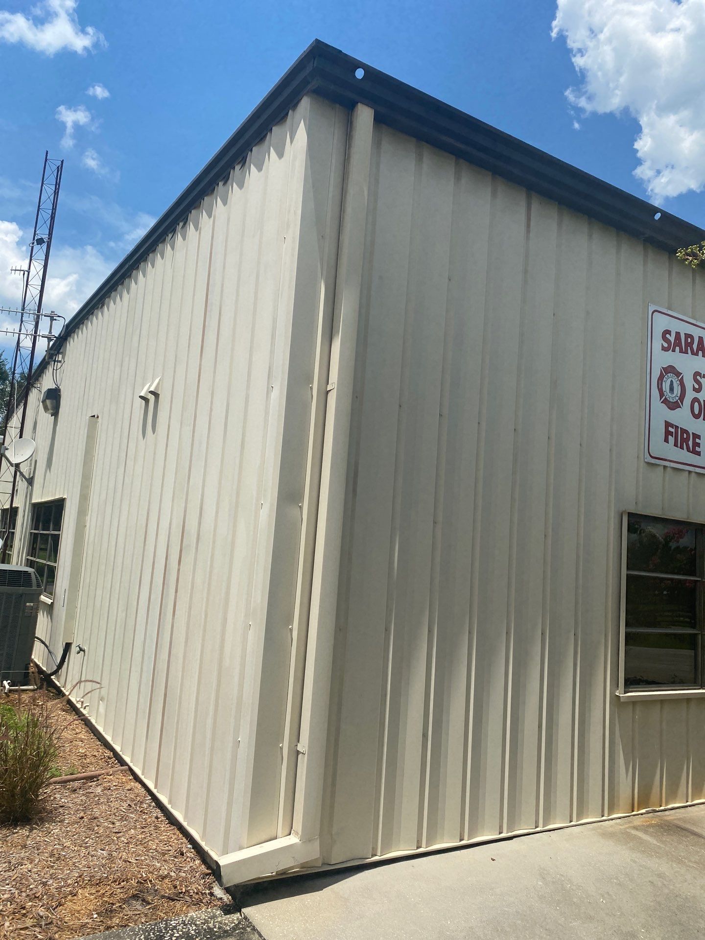 Sarasota Fire House - New Downspouts by Gutter Professors