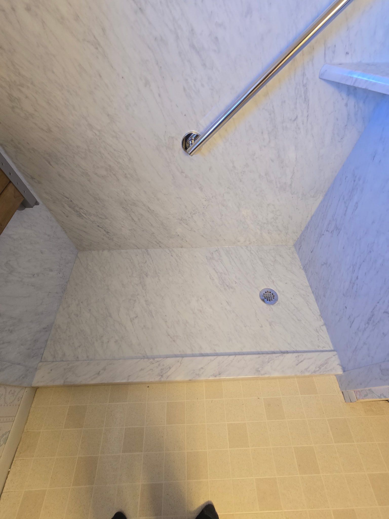 Tub to walk in shower in Fredericksburg by Lane Lauritsen - The Hill Country, Texas