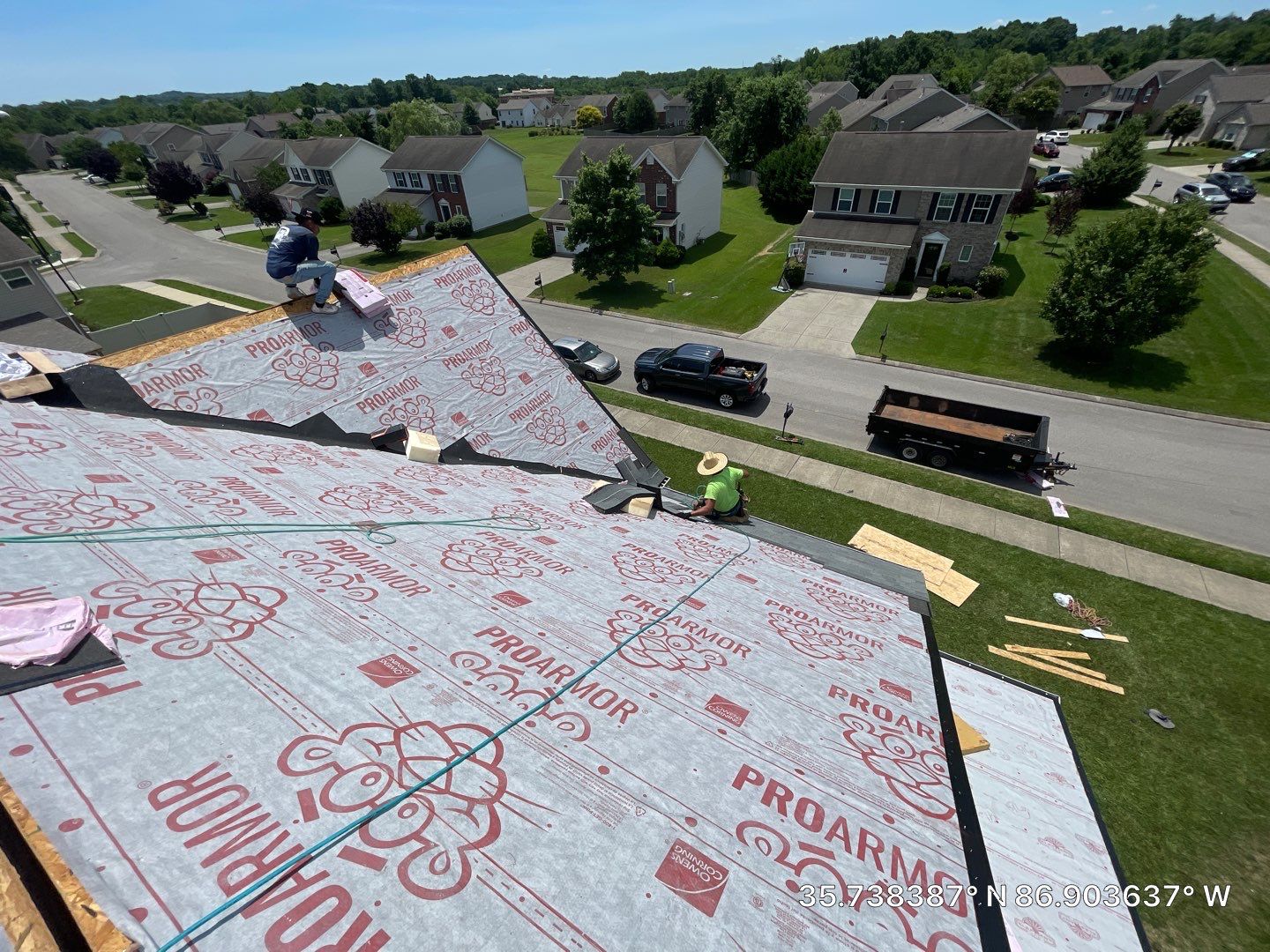 Residential Roofing Installation using Owens Corning Oakridge Roofing System by Undersun Roofing 