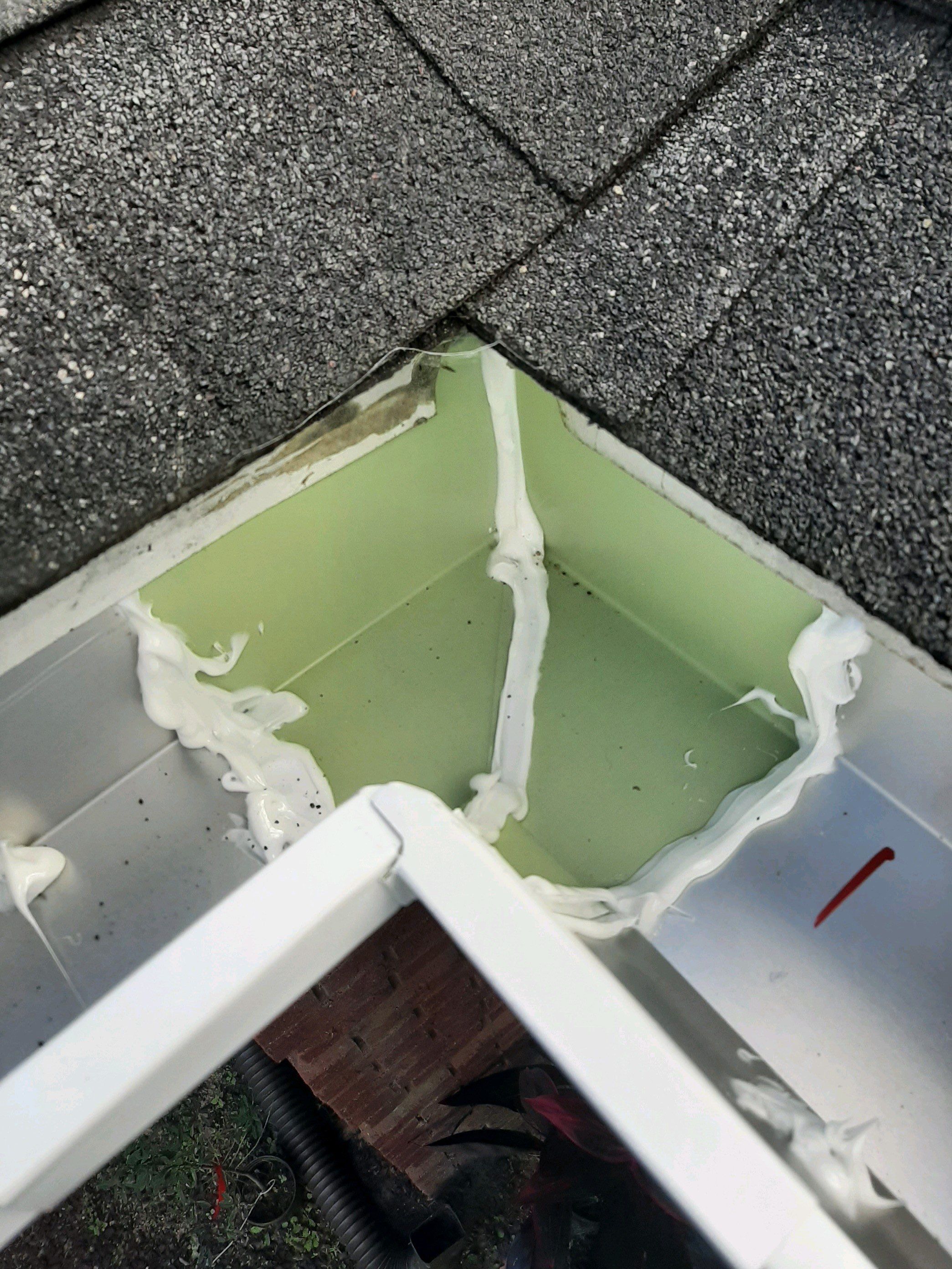 Gutter Installation using White K-Style Seamless Gutters by Gutter Professors
