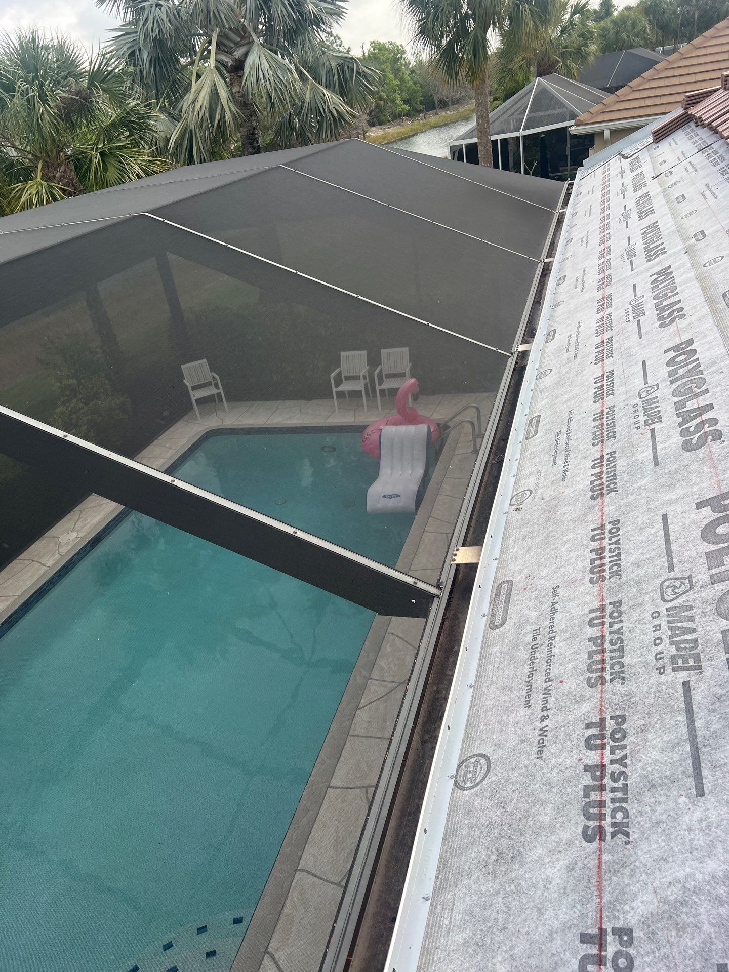 Residential Roofing Installation using Bel Air , Boca Cream by Durabilis Roofing INC