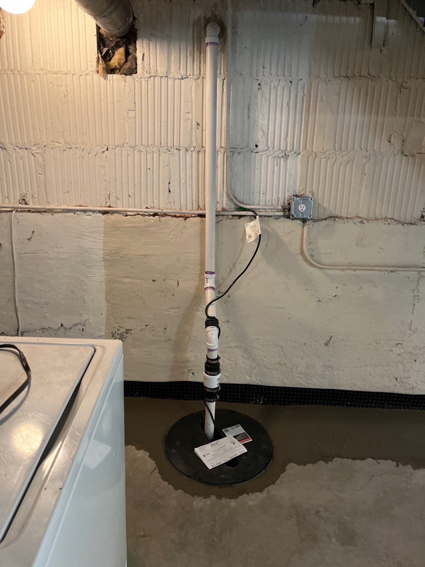 Berwyn- Interior Drain Tile System by Area Wide Waterproofing