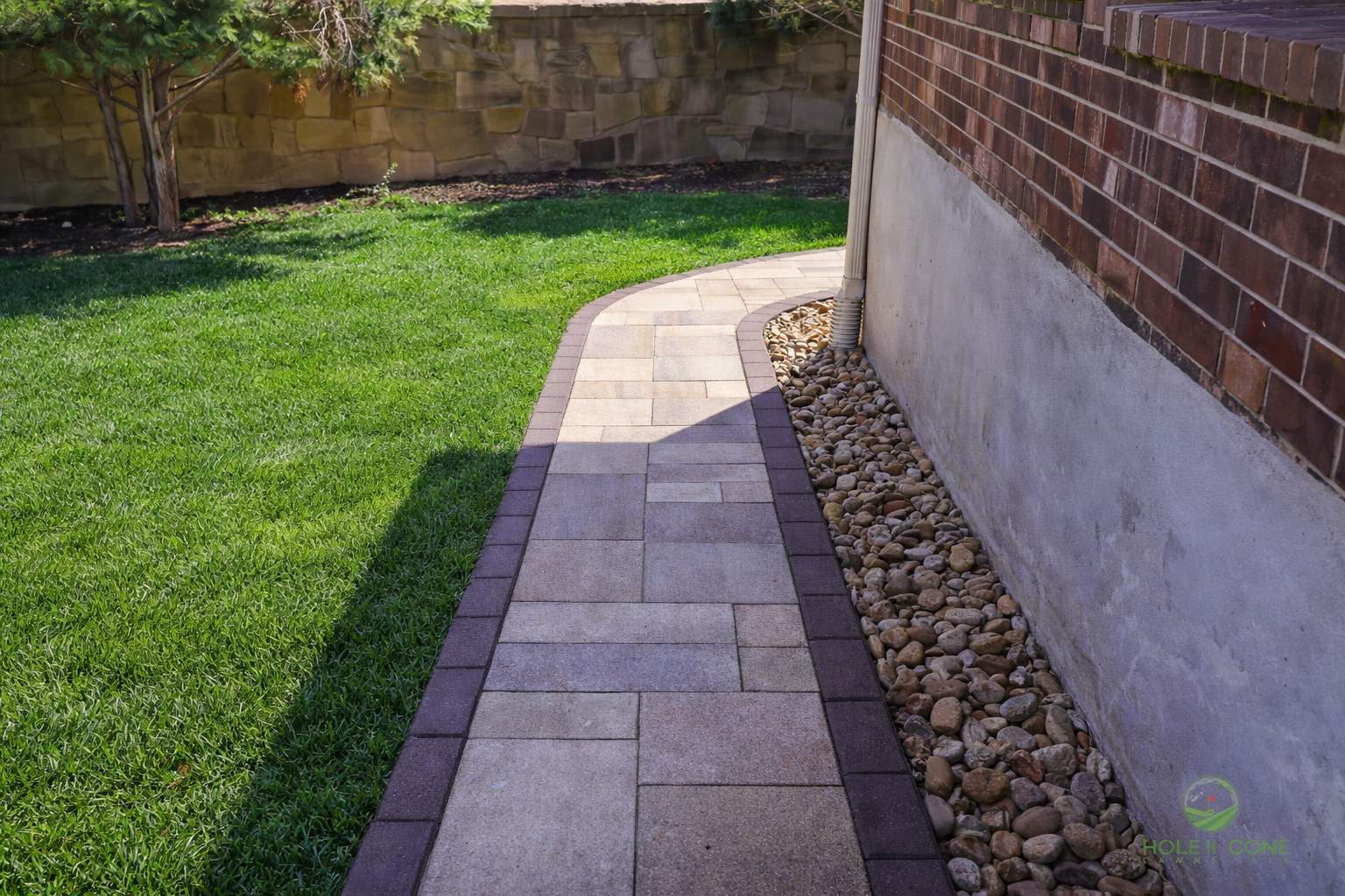 Belgard Paver Walkway, Rock Beds & Wax Myrtles | Far West Side, San Antonio TX by Hole In One Lawns, LLC
