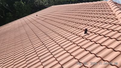 Concrete Tile Roof Replacement and Secondary Water Barrier in Boca Raton
