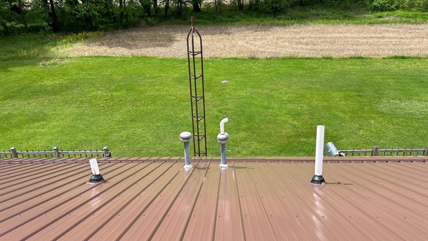 Residential Roofing Installation using Performance Panel Metal - Coca Brown by RoofX 