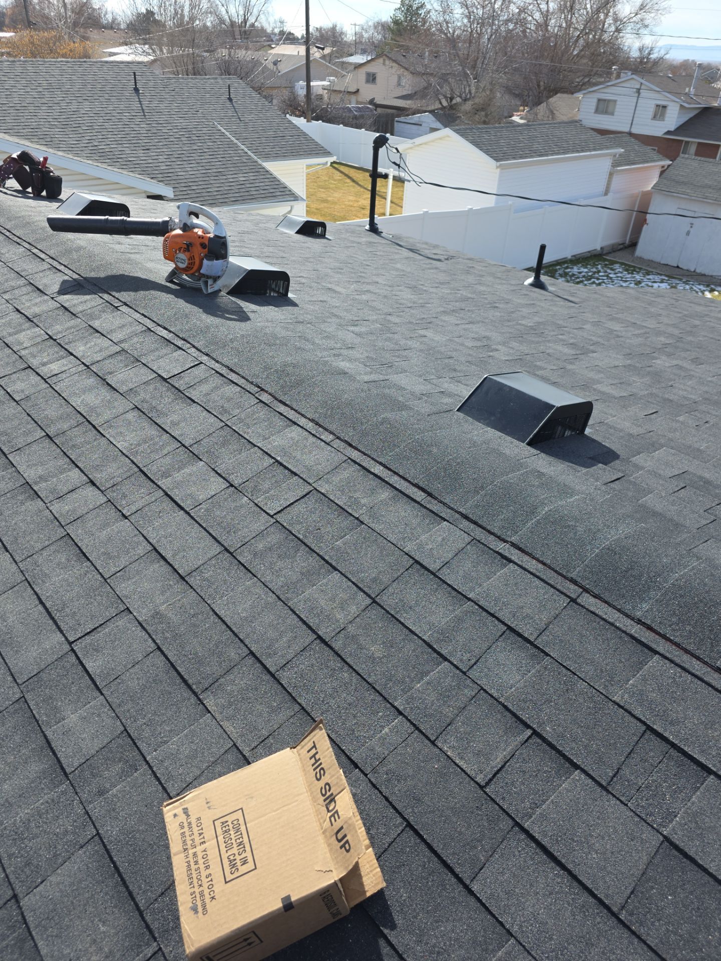 Project in Brigham City, UT by The Roofing Experience, LLC