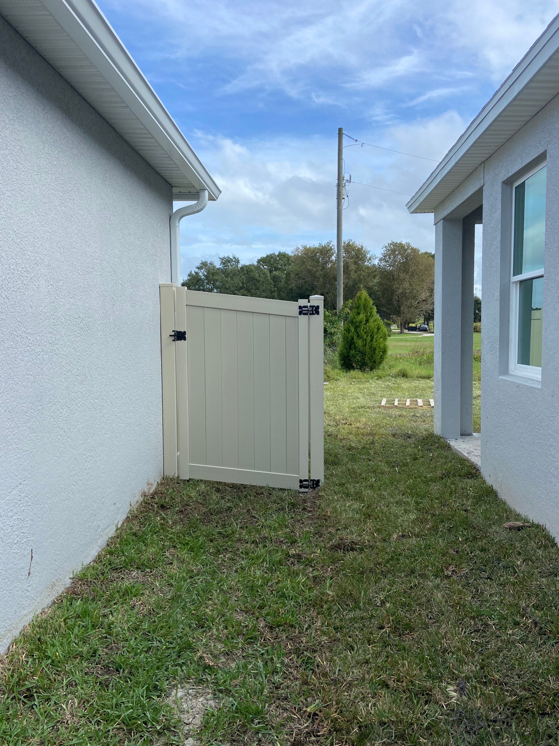 Bradenton, FL 6 ft. Tall Tan Vinyl Privacy Fence  by Asap fence and gates, LLC