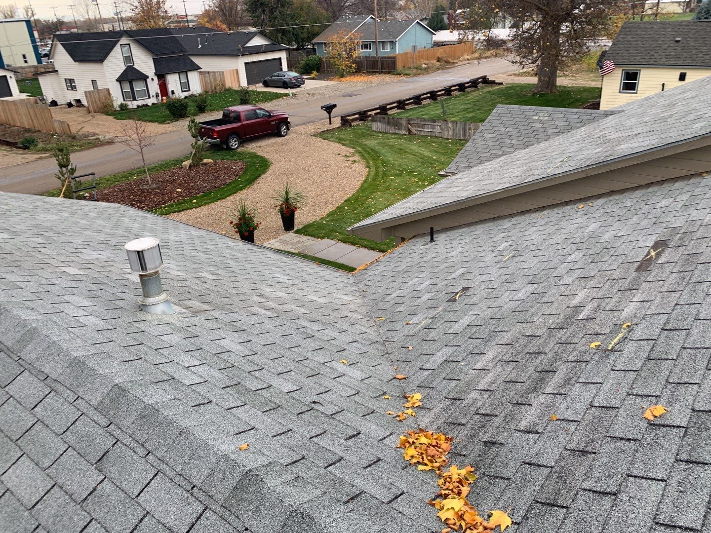 Star Idaho Single level roofing replacement using Duration Brownwood by ID Roofing LLC