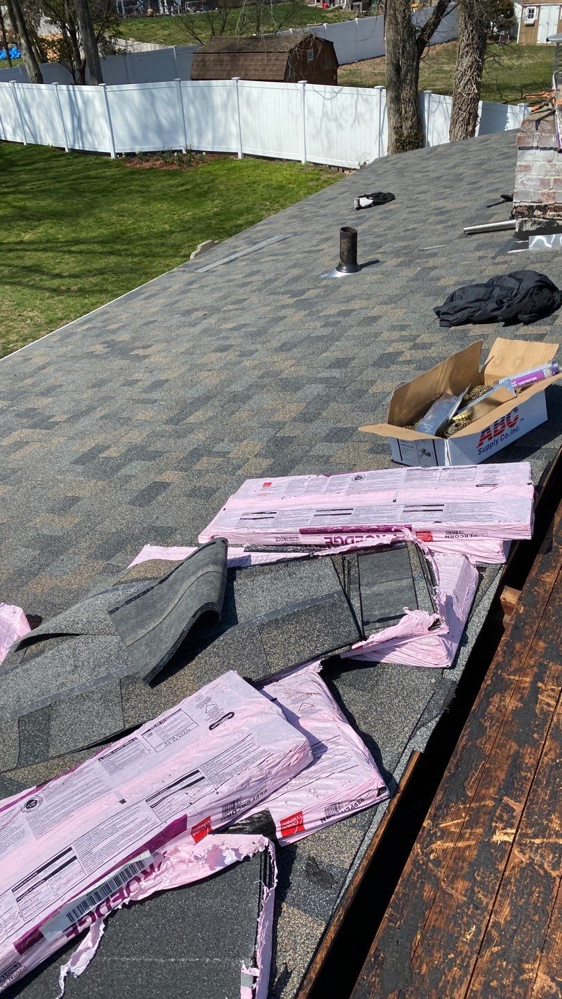 Residential Roofing Installation using Owens Corning TruDefinition Peppercorn  by A Plus Exterior
