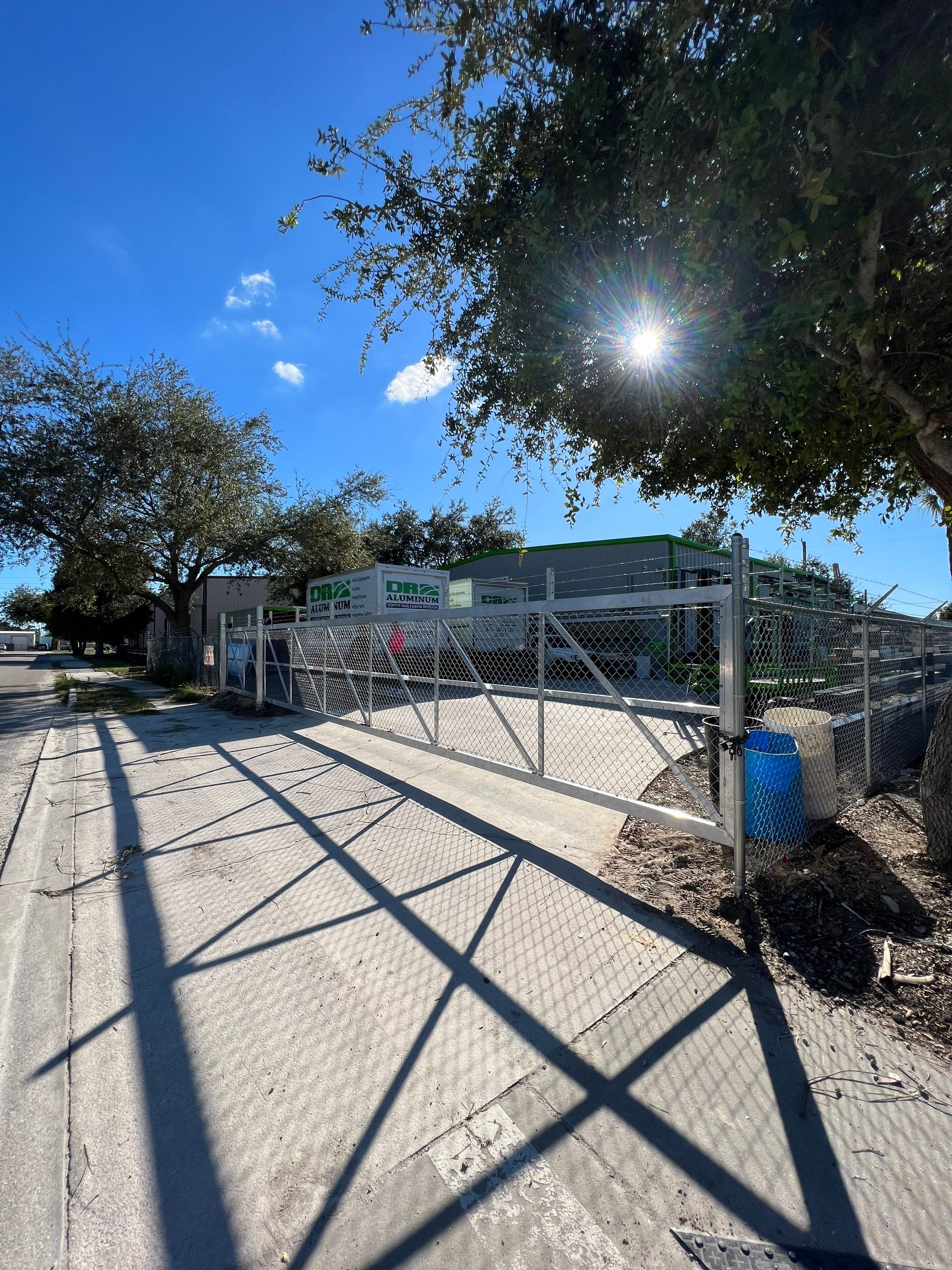 Commercial Fence Installation using Aluminum Estate Gate by Asap fence and gates, LLC