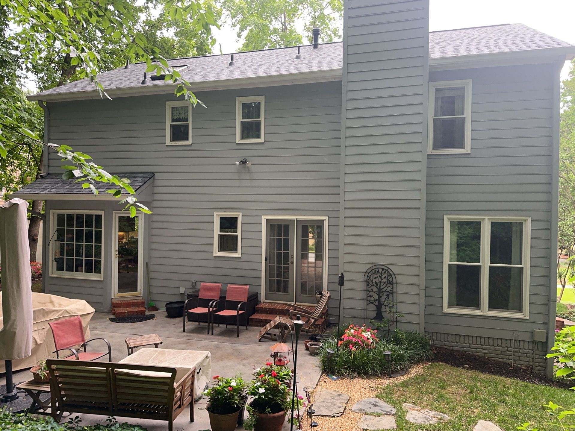 Marietta, GA Deck and Covered Porch Build, Sliding Door Installation, Window Replacement, & more by Nelson Exteriors 