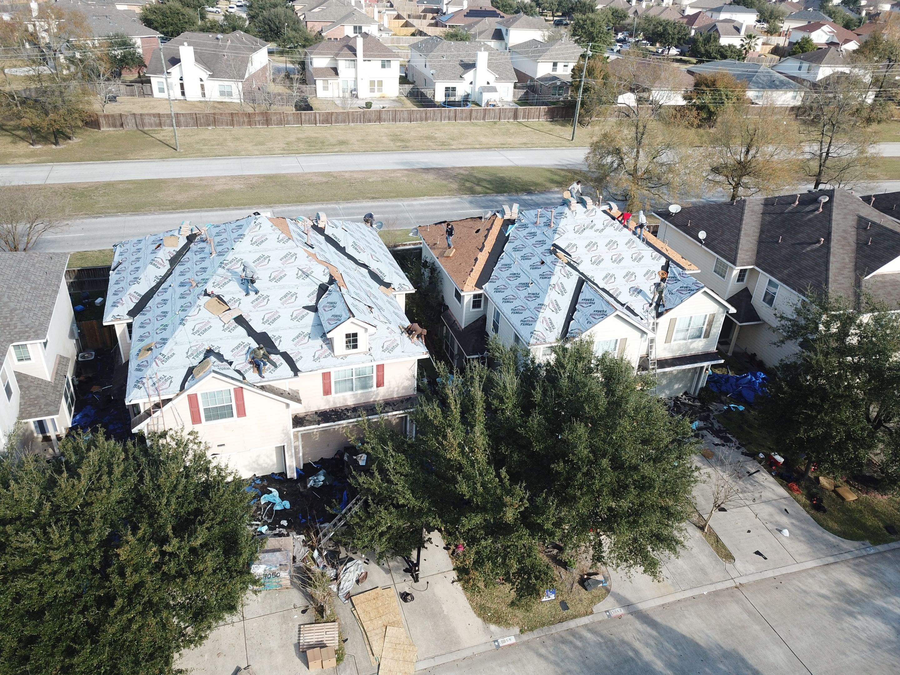 Townhome Community by STX Roofing