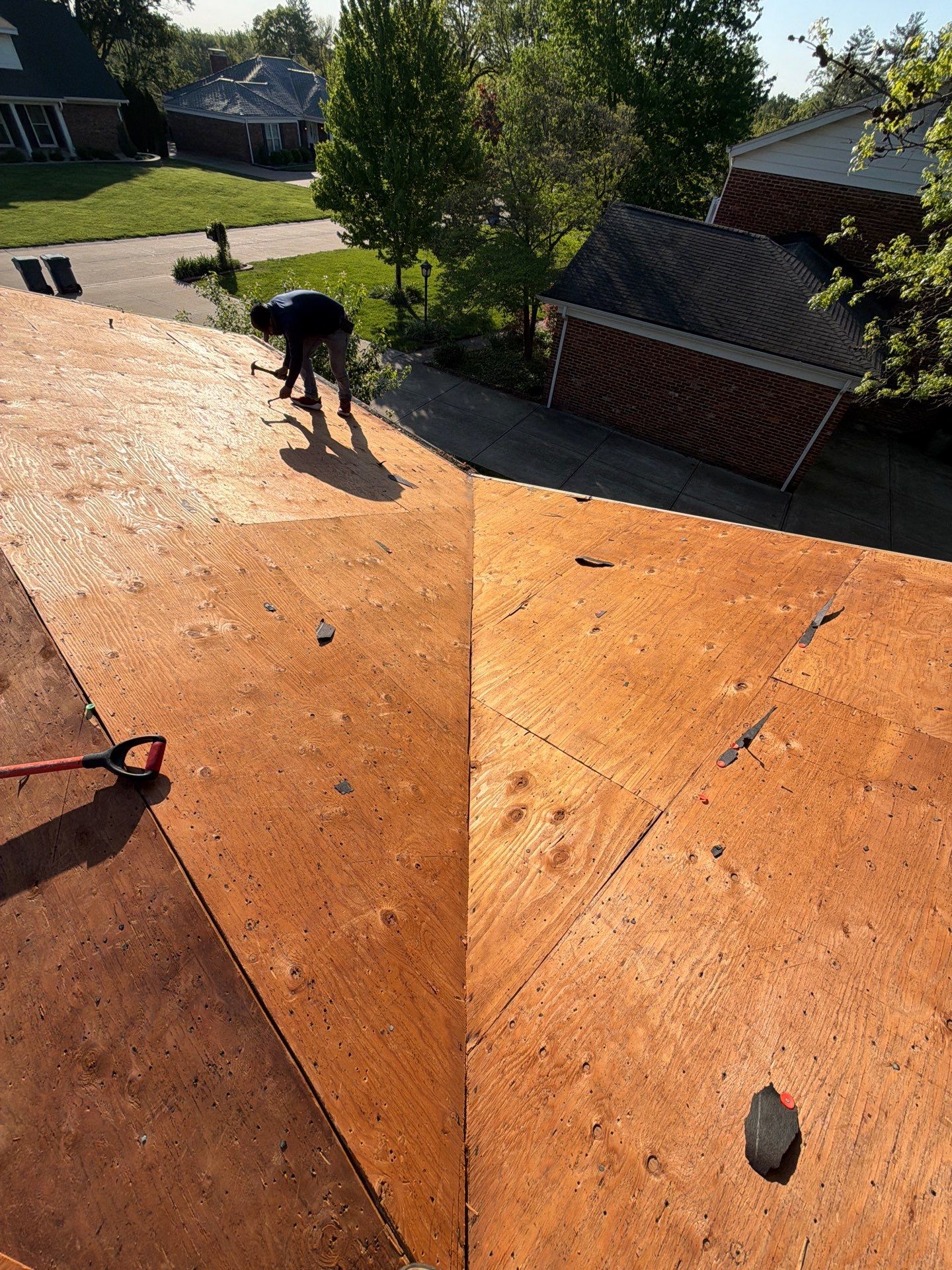 Architectural Shingle Roof Installation and Decking Replacement in Chesterfield by Acute Roofing And Exteriors 
