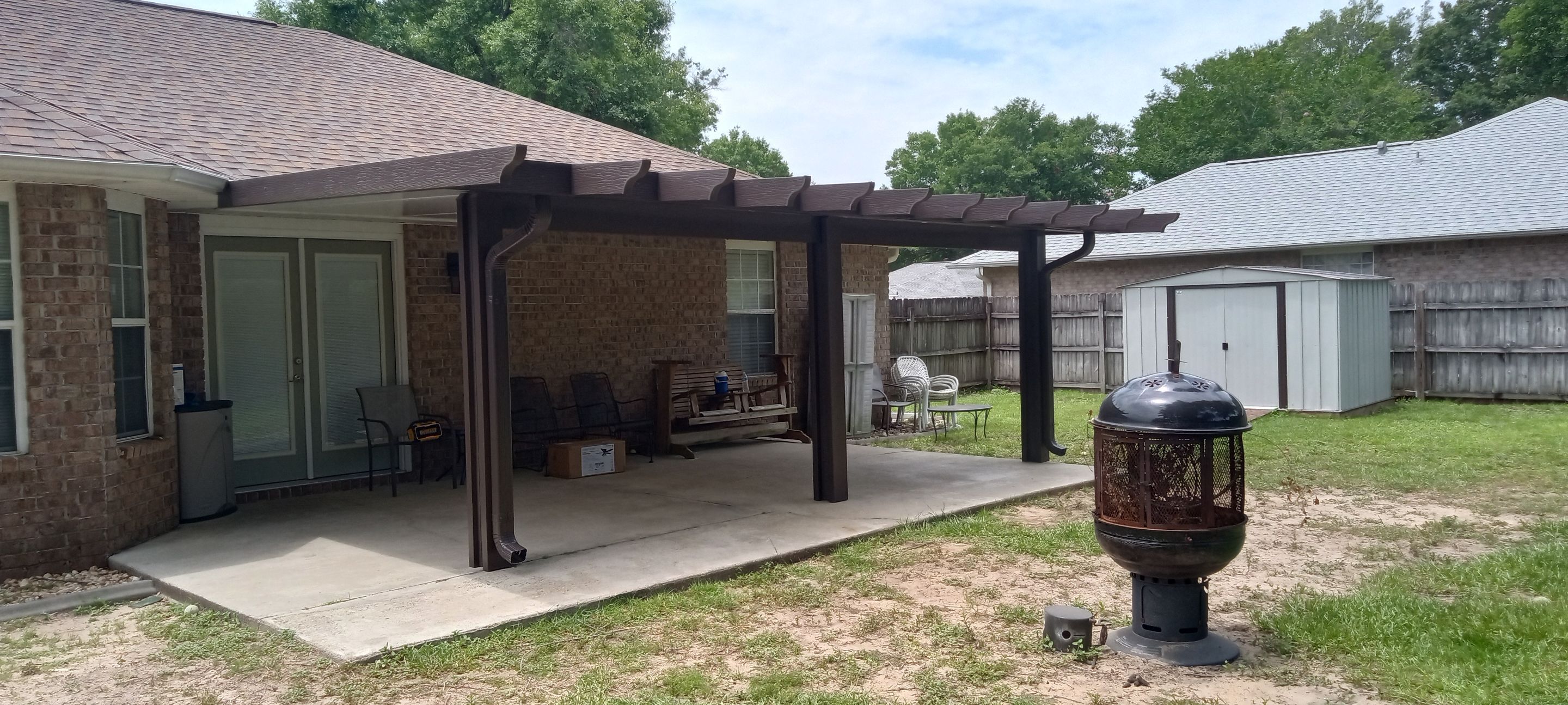 Pergola Style Patio Cover in Milton by Titan Sunrooms