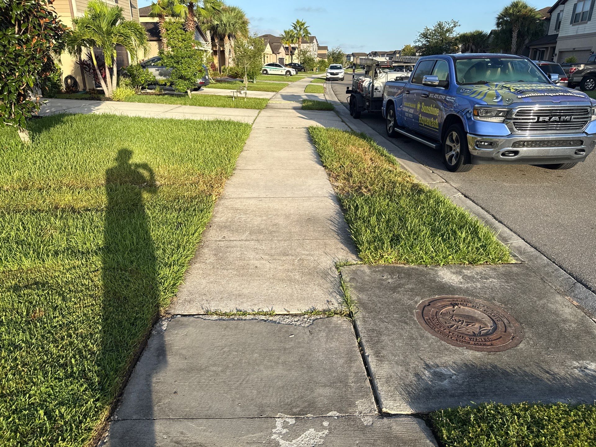 Concrete Driveway Cleaning Trevesta Palmetto FL by Sunshine AquaWash