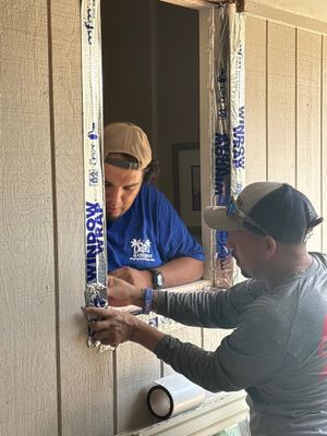 Impact windows brick install