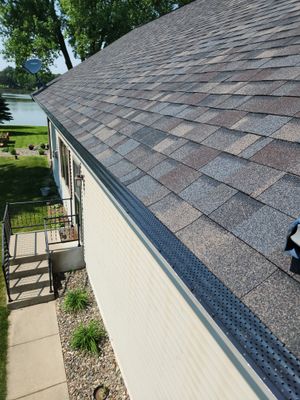 5" Seamless Gutters with Leaf Exterminator Gutter Covers – Rice, MN