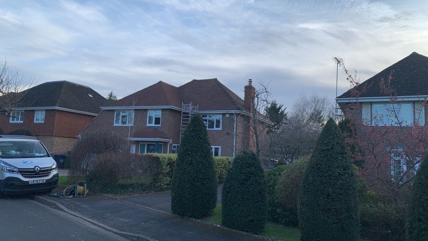 Roof and Patio Cleaning using Honda 15lpm Low Pressure Washing Machine by Ges Exterior Cleaning ltd