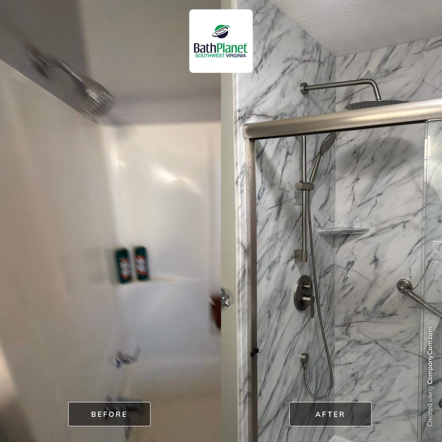 Tub to Shower Remodel by BathPlanet SW Virginia