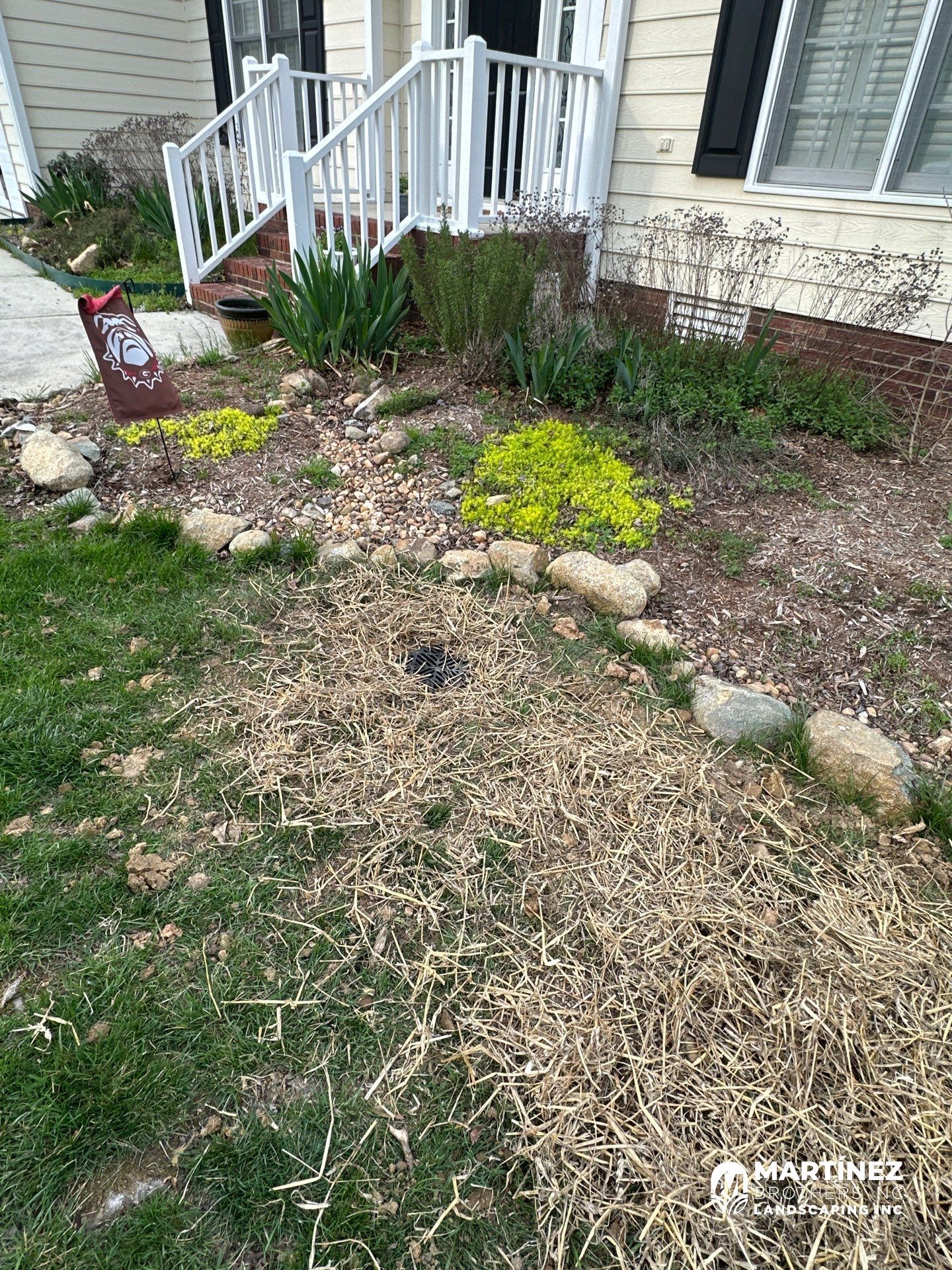 Channel drain installation Durham by Martinez Brother’s Nc Landscaping Inc