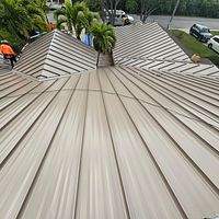 24ga 1.5" Mechanical Seam Buckskin  by Total Roofing System The Metal Roof Experts