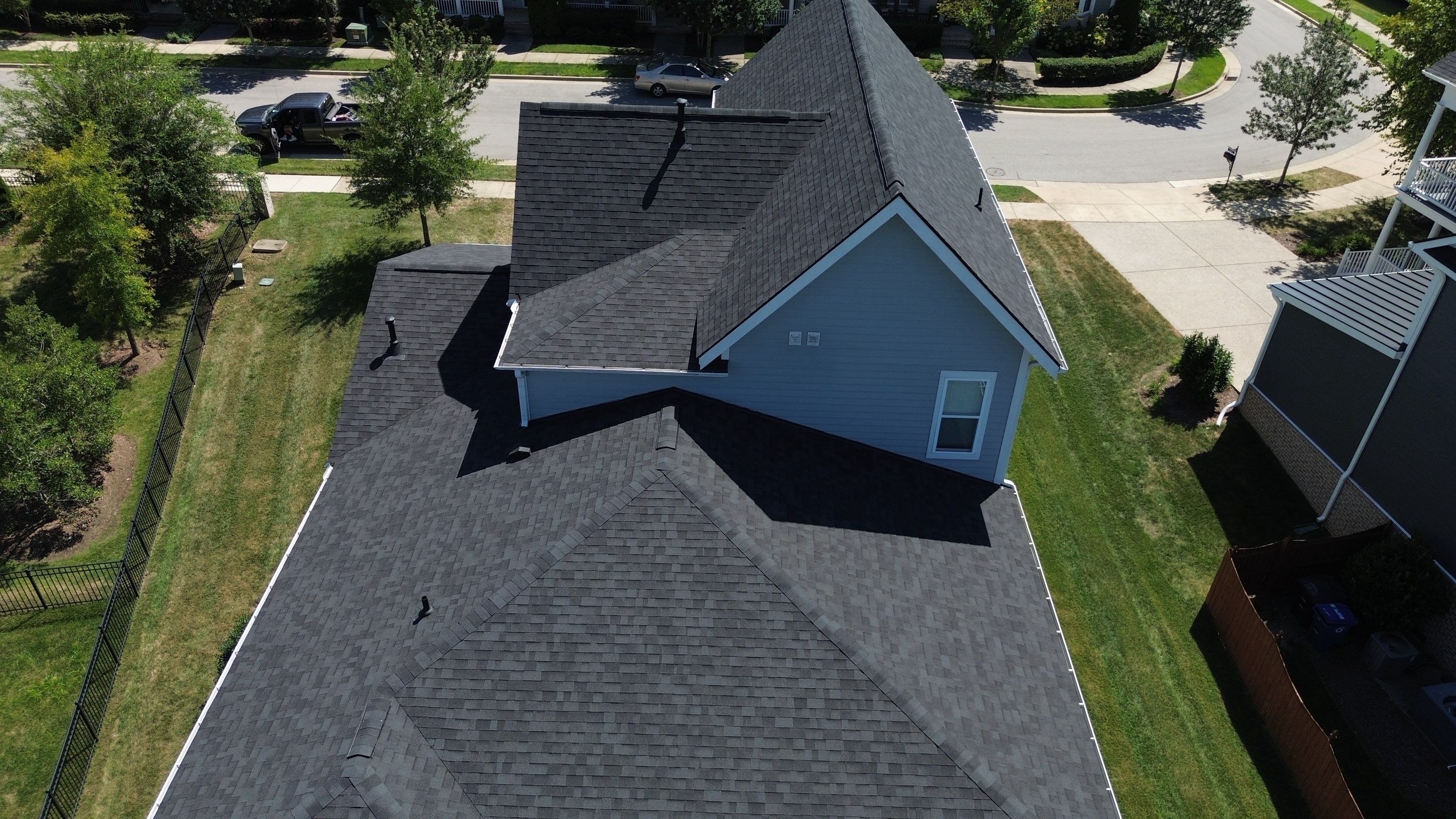 Residential Roofing Installation with Malarkey Vista AR Shingles in Franklin by Shinglesmiths Roofing
